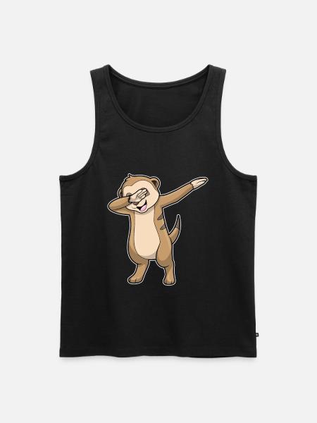 Erdmännchen Hip Hop Tanz - Männer Premium Bio Tank Top - Schwarz