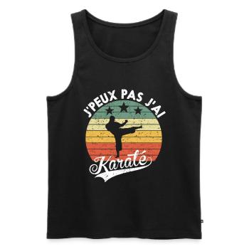 Ich kann nicht, ich habe Karate Geschenk für Amateure - Männer Premium Bio Tank Top - Schwarz - Vorne - Michal (187cm)