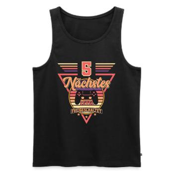 5. Geburtstag Level Freigeschaltet - Männer Premium Bio Tank Top - Schwarz - Vorne - Michal (187cm)