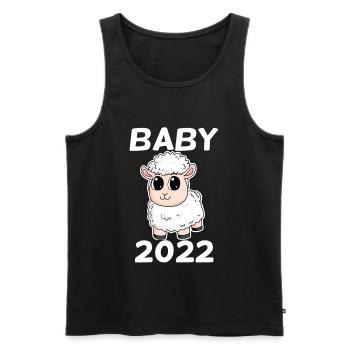 Baby 2022 - Neugeborenes 2022 Baby Geschenk - Männer Premium Bio Tank Top - Schwarz - Vorne - Michal (187cm)