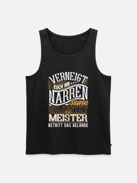 Meister Meistertitel Meisterprüfung Meisterbrief - Männer Premium Bio Tank Top - Schwarz