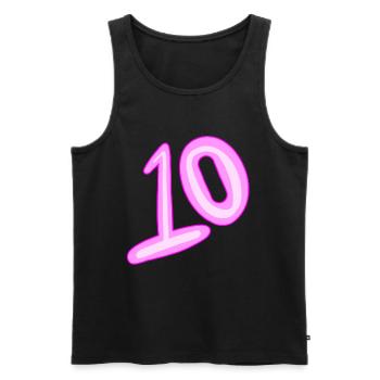 10 - Débardeur bio Premium Homme - noir - Devant - Michal (187cm)