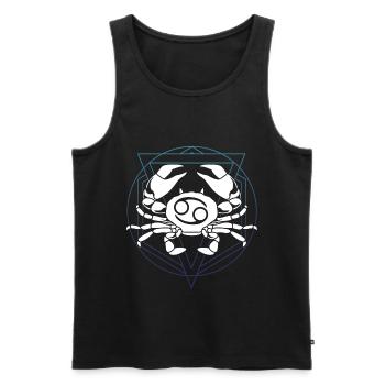 Krebs Symbol Tierkreiszeichen Horoskop - Männer Premium Bio Tank Top - Schwarz - Vorne - AI Model Male 178 light (178cm)
