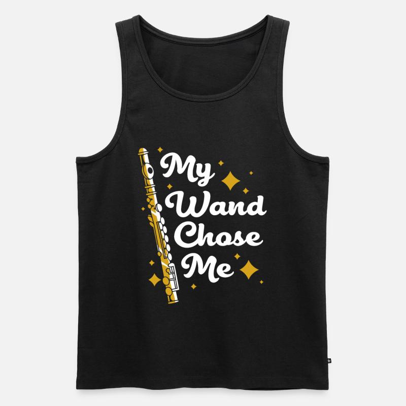 Flet - Ekologiczny tank top męski Premium - czarny