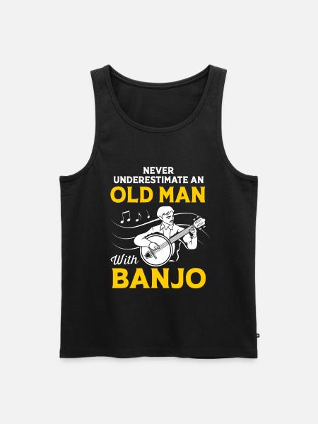 Bluegrass - Men's Premium Organic Tank Top - black