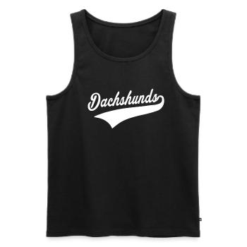 Dachshund Great Christmas Gift - Männer Premium Bio Tank Top - Schwarz - Vorne - Michal (187cm)