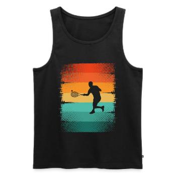 Tennis - Men's Premium Organic Tank Top - black - Front - Michal (187cm)