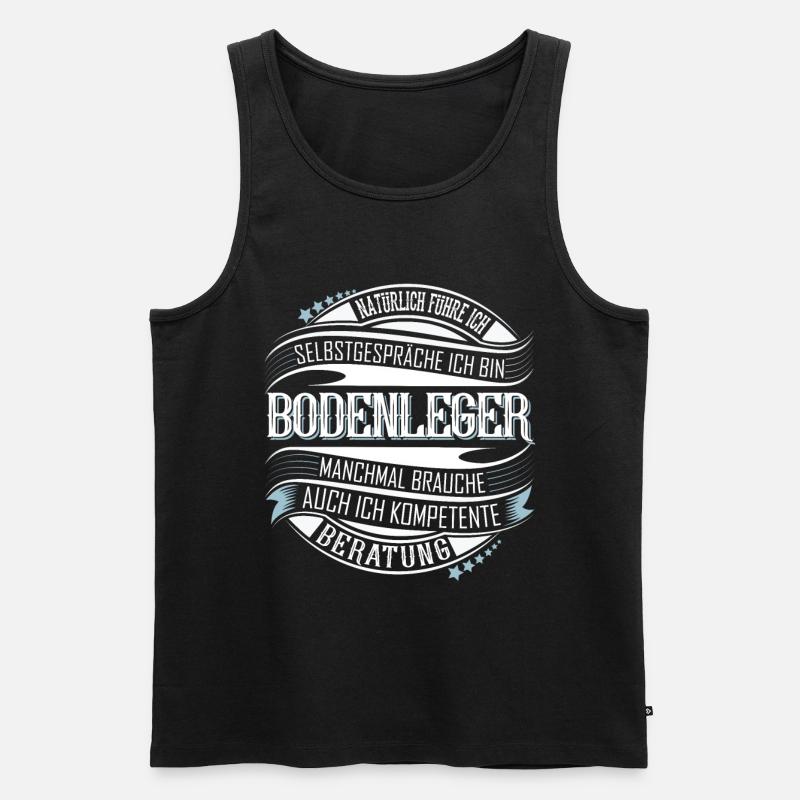 Bodenleger - Männer Premium Bio Tank Top - Schwarz