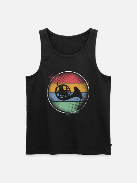 Bugle - Men's Premium Organic Tank Top - black