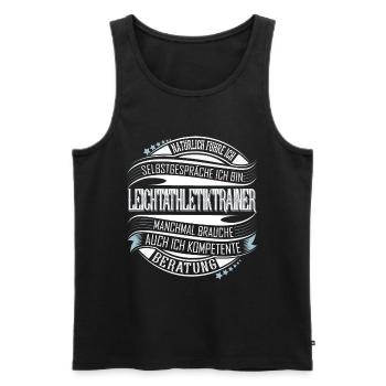 Leichtathletik Trainer - Männer Premium Bio Tank Top - Schwarz - Vorne - Michal (187cm)
