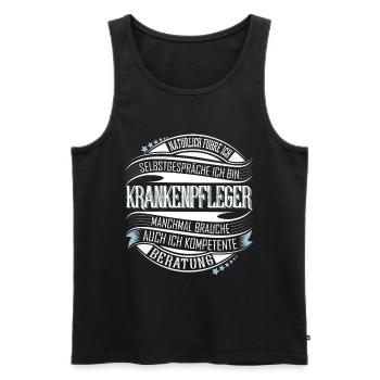 Krankenpfleger - Männer Premium Bio Tank Top - Schwarz - Vorne - Michal (187cm)