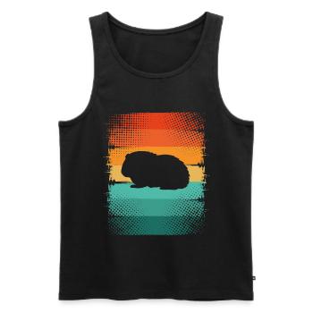 Guinea pig - Men's Premium Organic Tank Top - black - Front - Michal (187cm)
