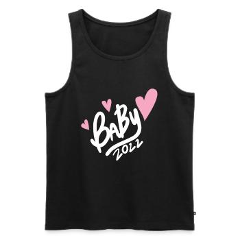 Baby 2022 - Neugeborenes 2022 - Männer Premium Bio Tank Top - Schwarz - Vorne - Michal (187cm)