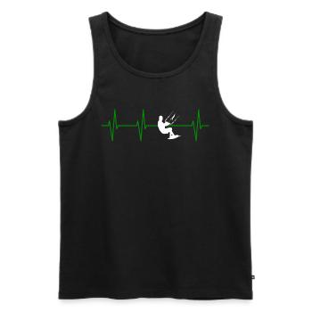 Kitesurfing Present For Your Mom And Dad - Männer Premium Bio Tank Top - Schwarz - Vorne - AI Model Male 178 light (178cm)