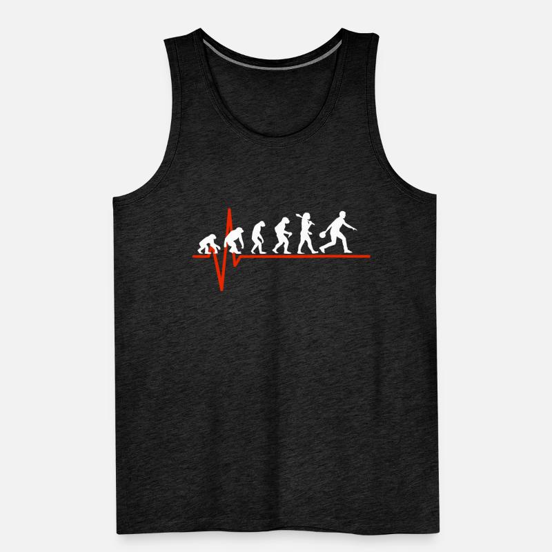 Bowling Heartbeat - EVOLUTION DU BOWLING Débardeur bio Premium Homme