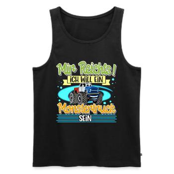Monstertruck - Männer Premium Bio Tank Top - Schwarz - Vorne - Michal (187cm)