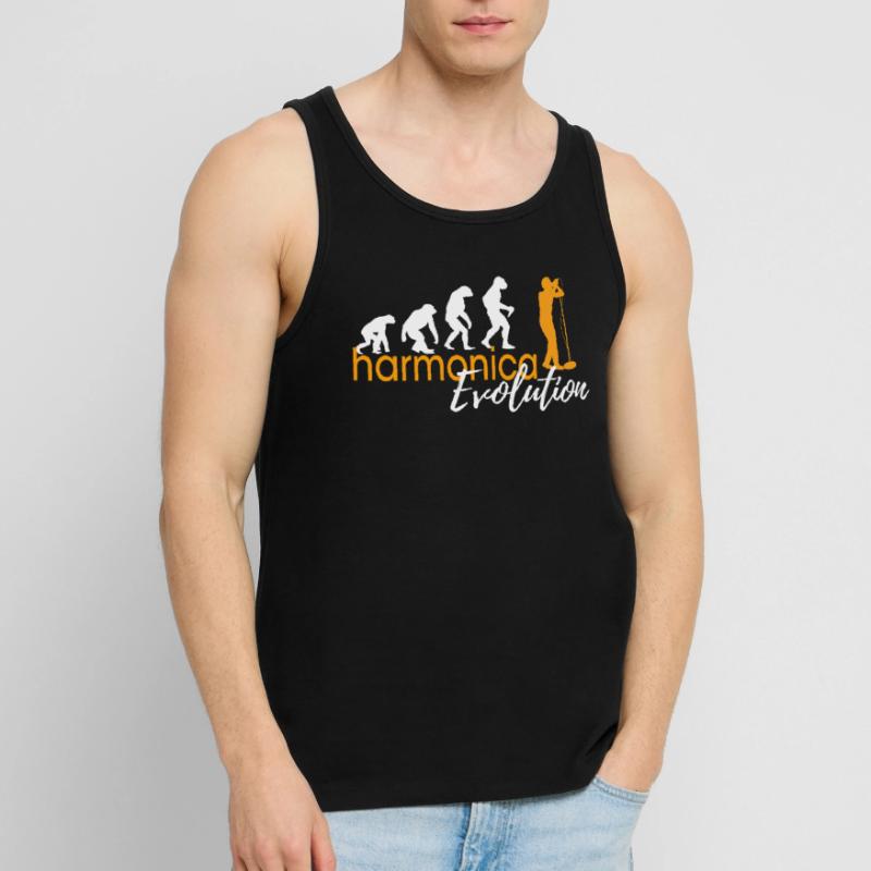 HARMONICA EVOLUTION Männer Premium Bio Tank Top