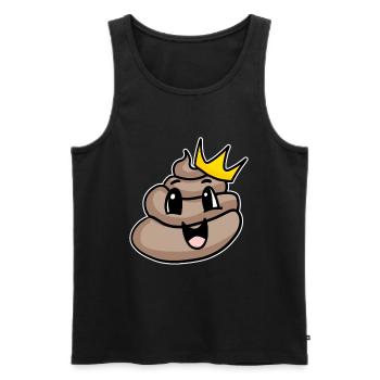 Kacke König - Männer Premium Bio Tank Top - Schwarz - Vorne - Michal (187cm)
