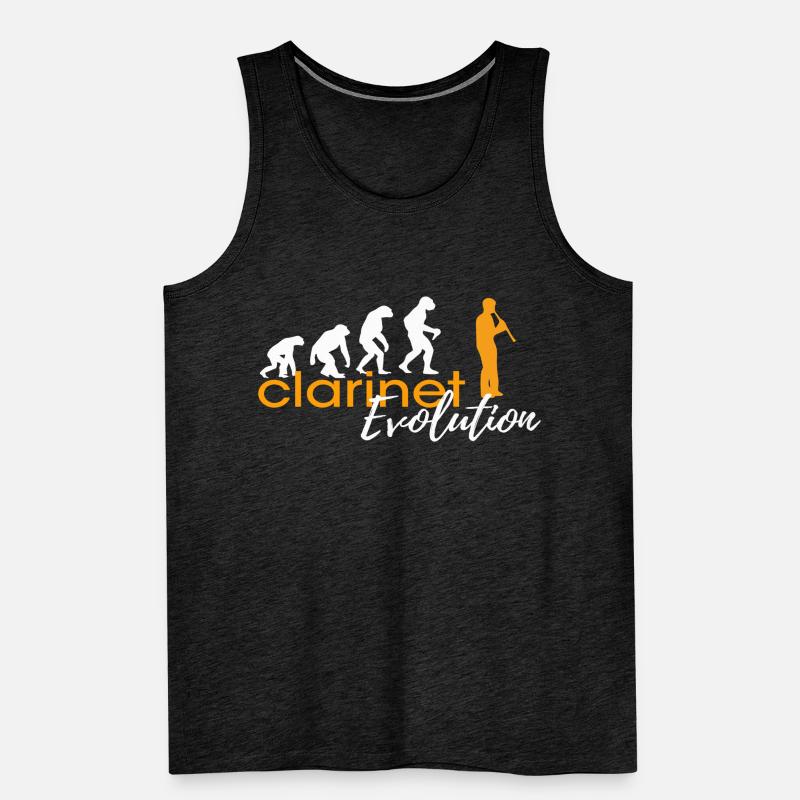 ÉVOLUTION DE LA CLARINETTE Débardeur bio Premium Homme