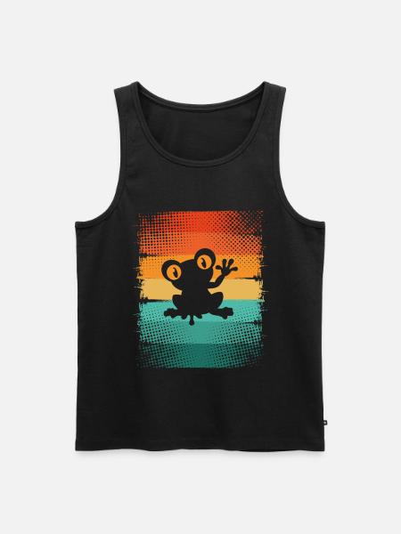 Frog - Men's Premium Organic Tank Top - black
