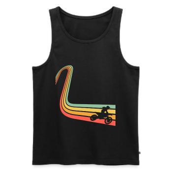 Motocross - Débardeur bio Premium Homme - noir - Devant - Michal (187cm)