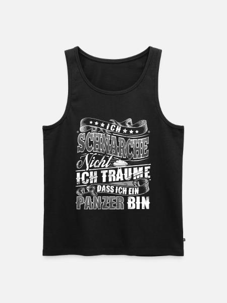 Panzer - Männer Premium Bio Tank Top - Schwarz