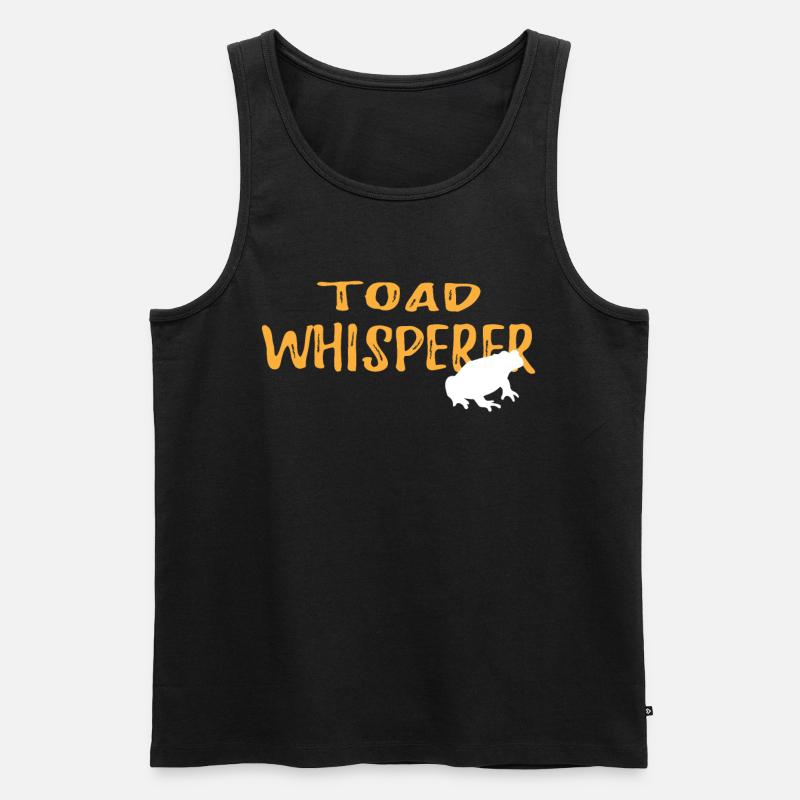 Toad Whisperer Graphic Shirt - Männer Premium Bio Tank Top - Schwarz