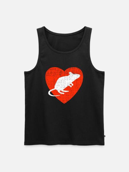 Heart For Mouses - Men's Premium Organic Tank Top - black