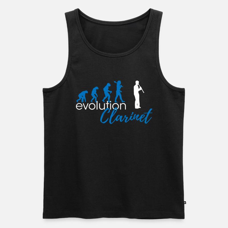 Clarinet Evolution - Men's Premium Organic Tank Top - black