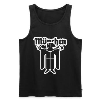 Munich - Men's Premium Organic Tank Top - black - Front - Michal (187cm)