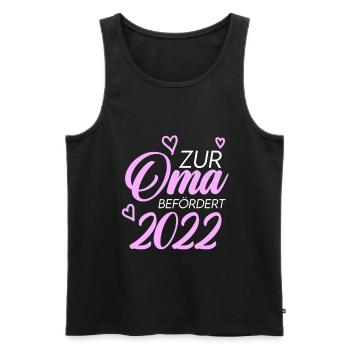 Oma 2022 - Männer Premium Bio Tank Top - Schwarz - Vorne - Michal (187cm)