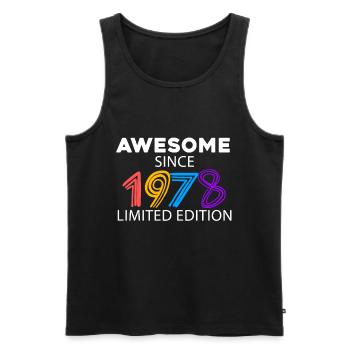 Fantastic since 1978 - born in 1978 - Men's Premium Organic Tank Top - black - Front - Michal (187cm)