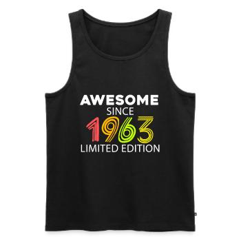 Fantastic since 1963 - born in 1963 - Men's Premium Organic Tank Top - black - Front - Michal (187cm)