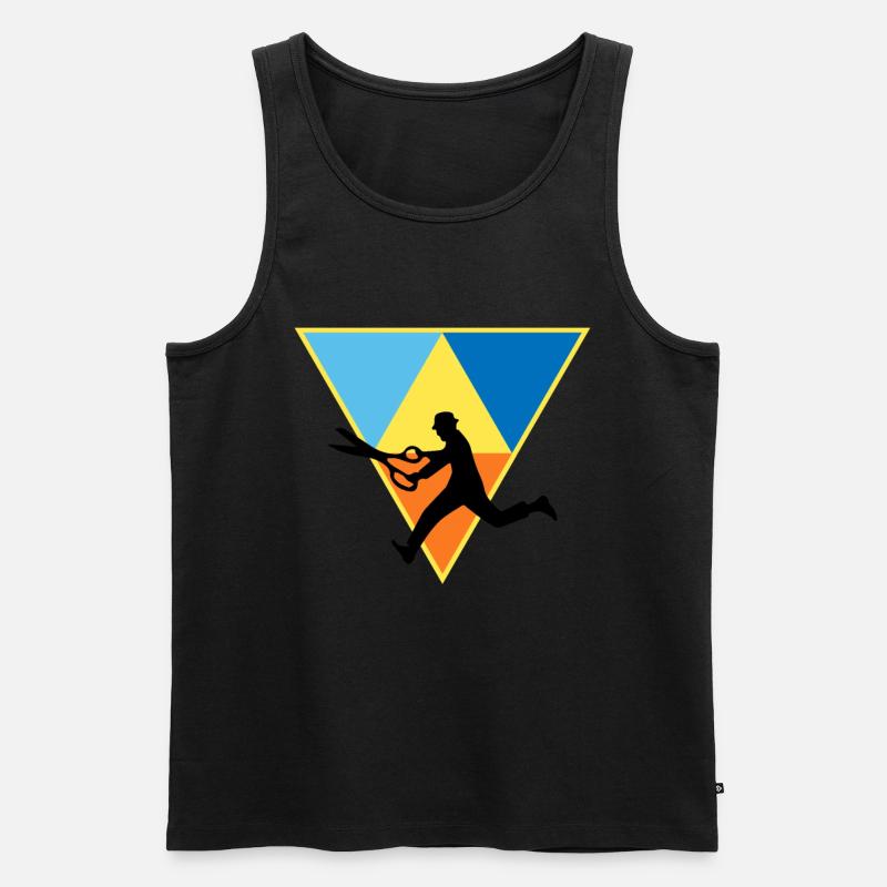 Distressed Editor - Männer Premium Bio Tank Top - Schwarz