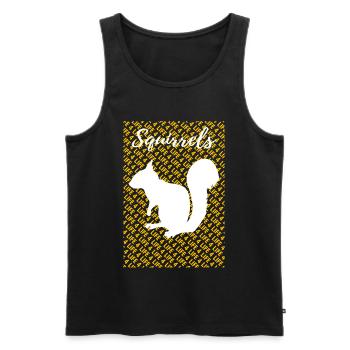Burunduki Écureuil Tshirt - Débardeur bio Premium Homme - noir - Devant - AI Model Male 178 light (178cm)