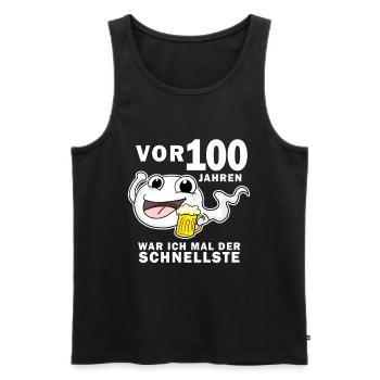 100 Jahre - 100. Geburtstag lustig Spruch - Männer Premium Bio Tank Top - Schwarz - Vorne - Michal (187cm)