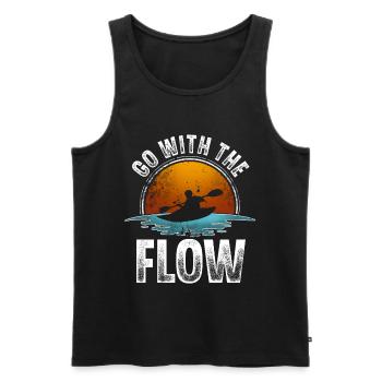 Kayak Kayaker Kayaker - Men's Premium Organic Tank Top - black - Front - AI Model Male 178 light (178cm)
