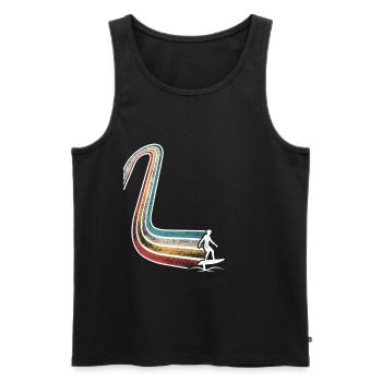 Hydrofoil Surfing Surf Surfer Hydrofoil Surfen - Men's Premium Organic Tank Top - black - Front - AI Model Male 178 light (178cm)