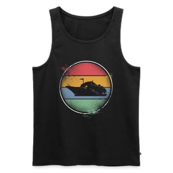 Cruise Ship Cruise - Men's Premium Organic Tank Top - black - Front - AI Model Male 178 light (178cm)