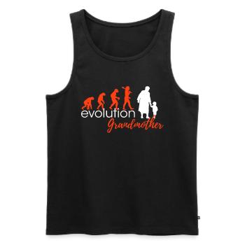 Grand-mère Evolution Designers Edition - Débardeur bio Premium Homme - noir - Devant - AI Model Male 178 light (178cm)