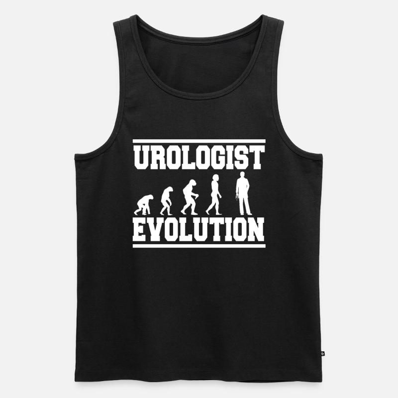 UROLOGIST EVOLUTION Tee - Männer Premium Bio Tank Top - Schwarz