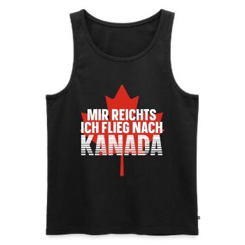 Kanada - Männer Premium Bio Tank Top - Schwarz - Vorne - Michal (187cm)