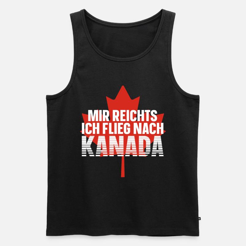 Kanada - Männer Premium Bio Tank Top - Schwarz