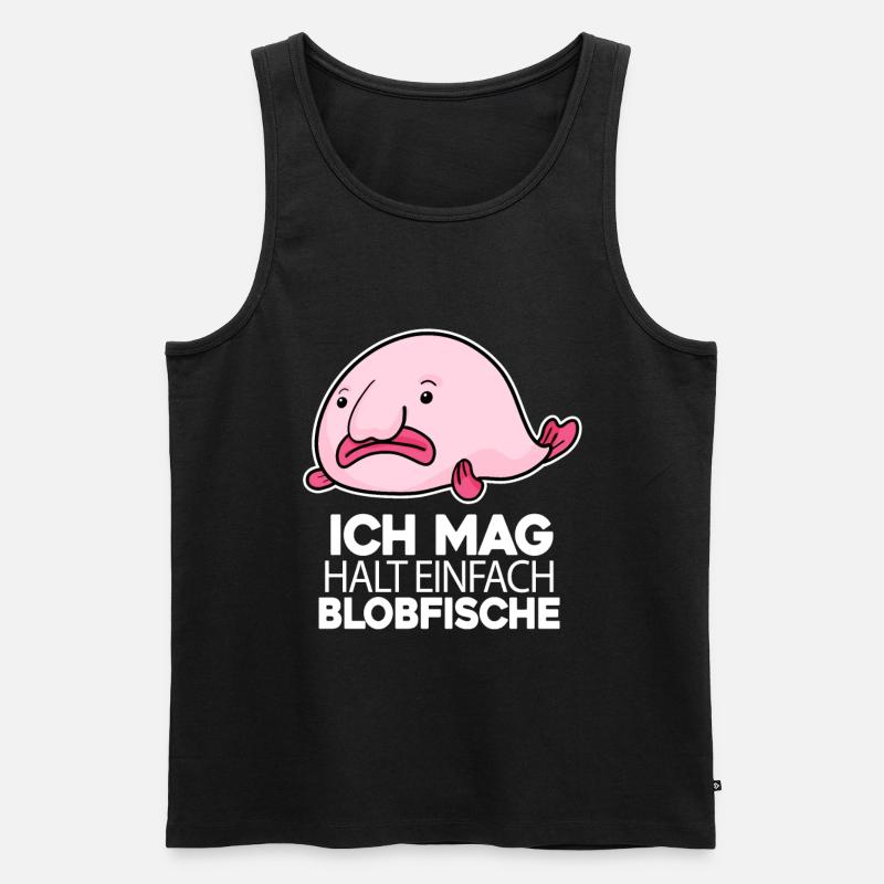 Blobfisch - Männer Premium Bio Tank Top - Schwarz