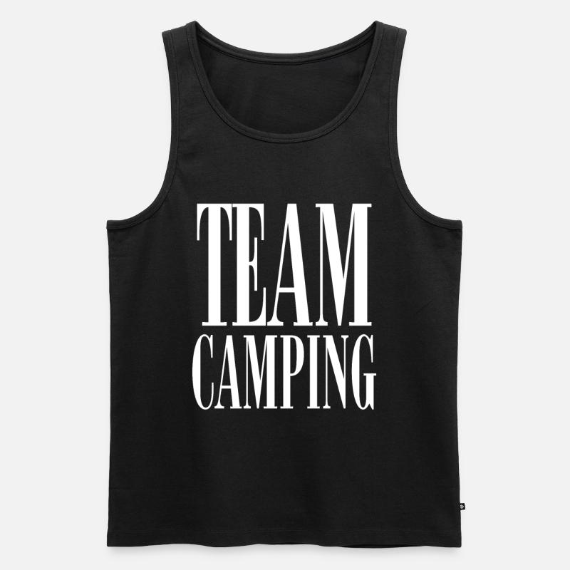 Camping Team Campen Camper - Männer Premium Bio Tank Top - Schwarz
