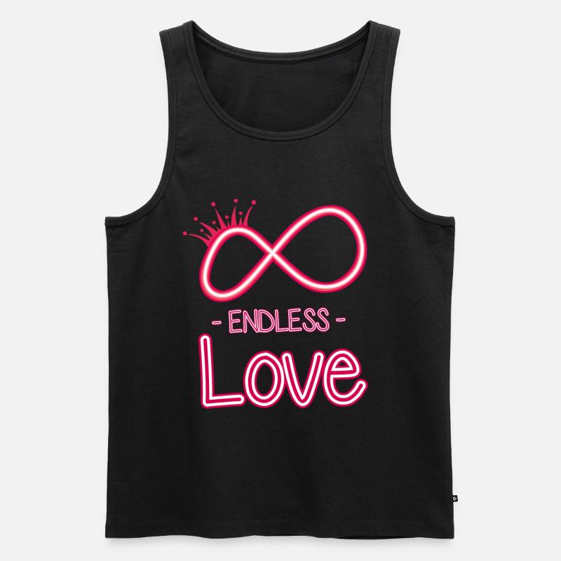 symbole de l’amour éternel - Débardeur bio Premium Homme - noir
