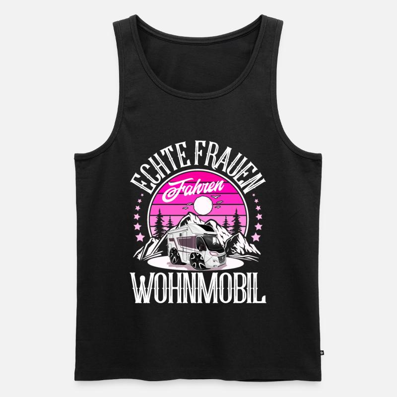 Camping Campen Camper - Männer Premium Bio Tank Top - Schwarz