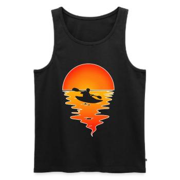 Kayak Kayaker Kayaker - Men's Premium Organic Tank Top - black - Front - AI Model Male 178 light (178cm)