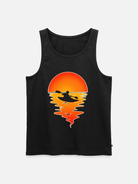 Kayak Kayaker Kayaker - Men's Premium Organic Tank Top - black