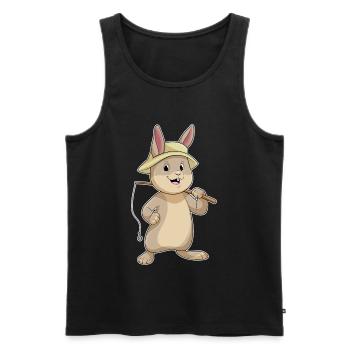 Bunny Angler Fishing Rod Fishing Rod - Men's Premium Organic Tank Top - black - Front - AI Model Male 178 light (178cm)